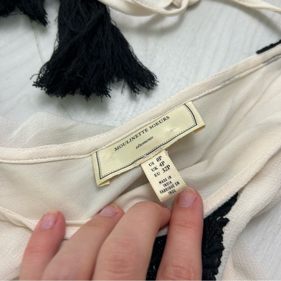 Anthropologie Moulinette Soeurs Maxi Whimsical Embroidered Wedding Guest Dress - Picture 9 of 13